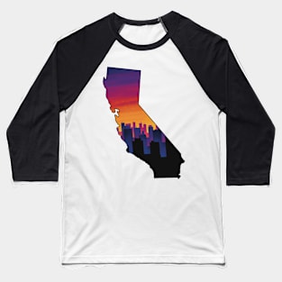 California city sunset Baseball T-Shirt